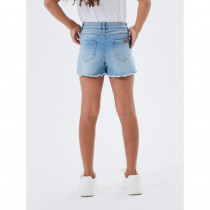 NAME IT Højtaljede Denim Shorts Rose Medium Blue Denim