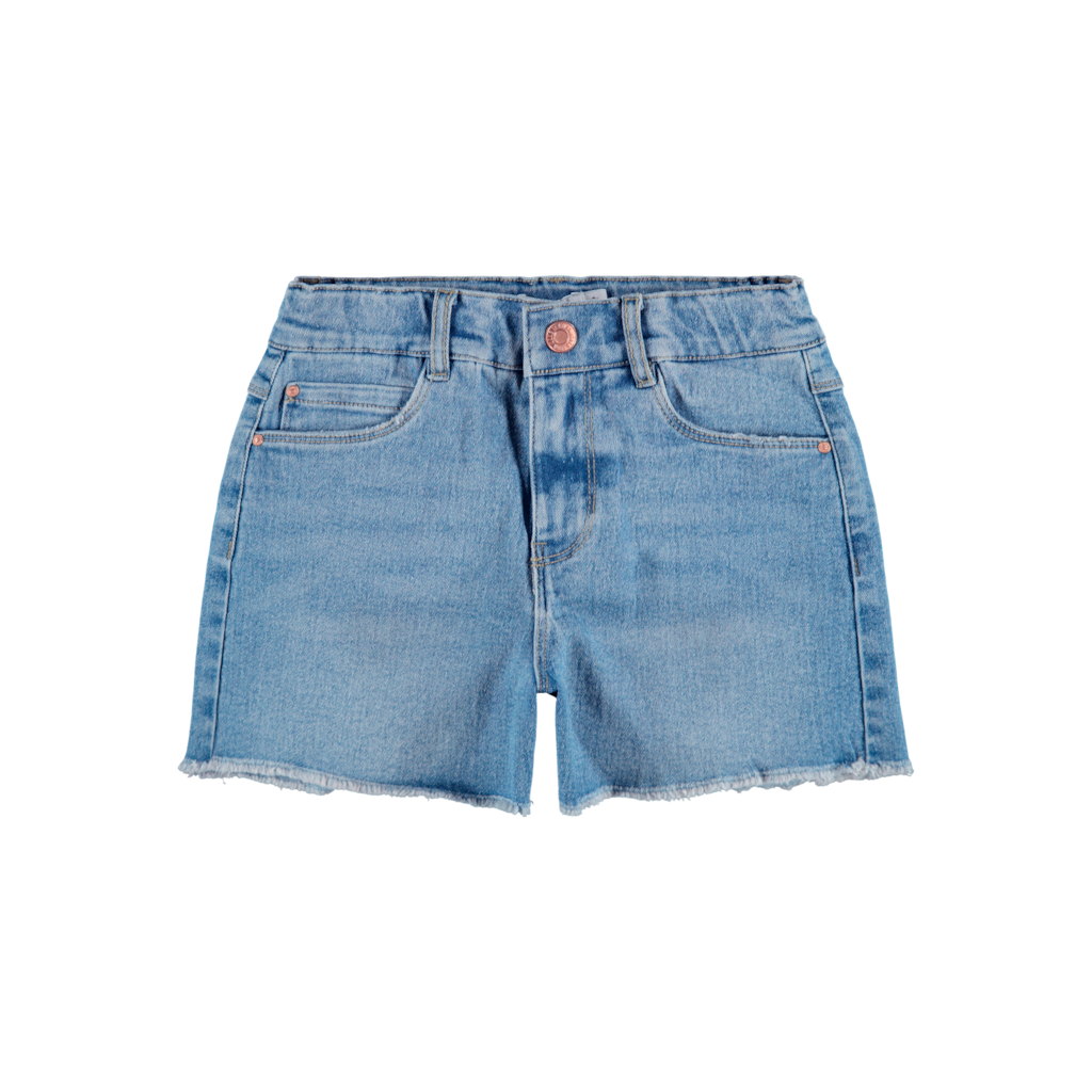 NAME IT Højtaljede Denim Shorts Rose Medium Blue Denim