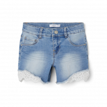 NAME IT Blonde Denim Shorts Salli Medium Blue Denim