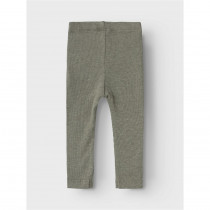 NAME IT Modal Rib Leggings Kab Dusty Olive Melange