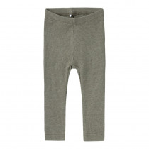 NAME IT Modal Rib Leggings Kab Dusty Olive Melange