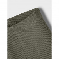 NAME IT Modal Rib Leggings Kab Dusty Olive Melange