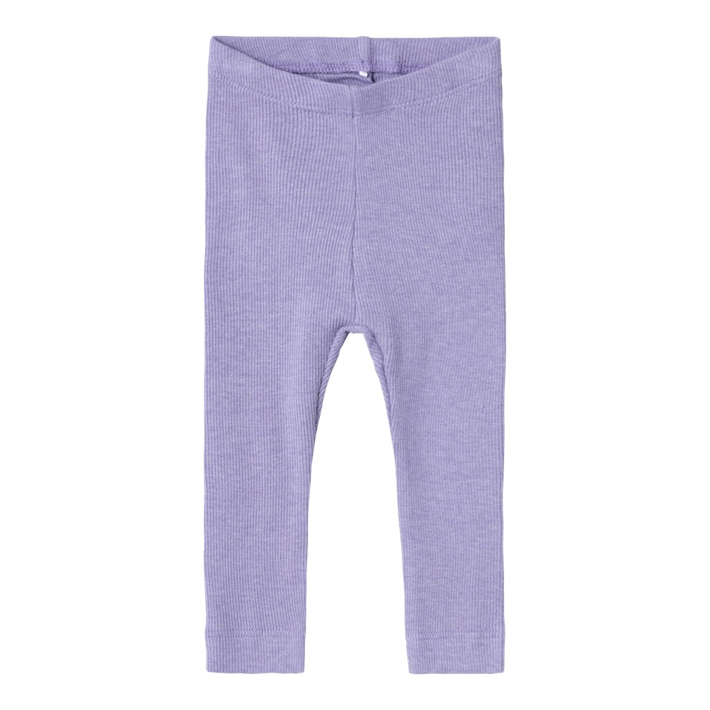 NAME IT Modal Rib Leggings Kab Heirloom Lilac Melange