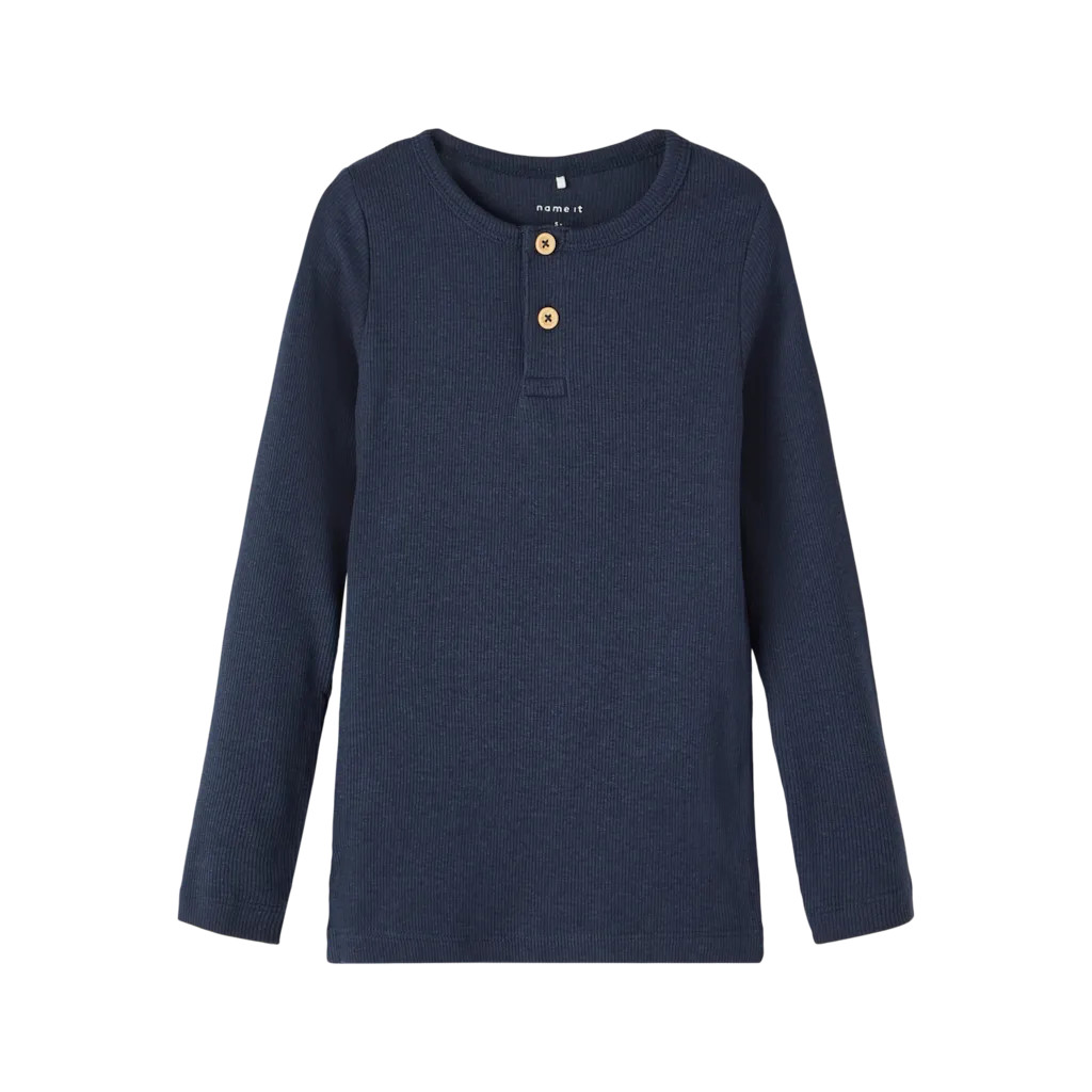  NAME IT Langærmet Modal Bluse Kab Dark Sapphire