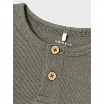NAME IT Modal Rib Bluse Kab Dusty Olive Melange