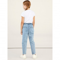 NAME IT Højtaljede Mom Jeans Bella Light Blue