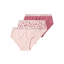 NAME IT 3-Pak Underbukser Strawberry Cream