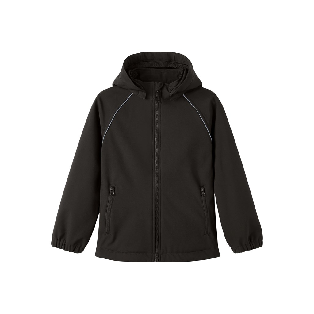 NAME IT Softshell Jakke Alfa Black Sort