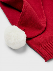  NAME IT Lang Strik Nissehue Xmas Jester Red