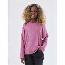 NAME IT Langærmet Strik Bluse Rose Wine
