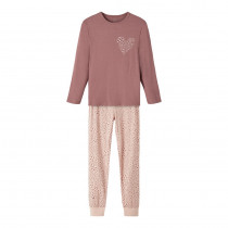 NAME IT Hjerte Natsæt Rose Taupe