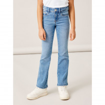 NAME IT Skinny Fit Bootcut Jeans Polly Medium Blue