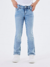 NAME IT Skinny Bootcut Jeans Polly Light Blue Denim