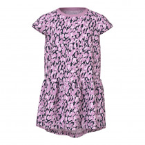 NAME IT Kortærmet Kjole Vigga Dark Sapphire Leopard