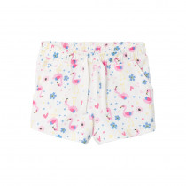 NAME IT Shorts Vigga White Alyssum Flower And Flamingo