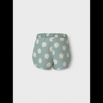 NAME IT Shorts Vigga Silt Green Daisy Blomster