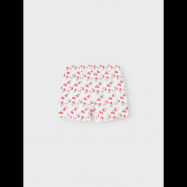 NAME IT Shorts Vigga Bright White Kirsebær