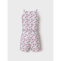 NAME IT Playsuit Vigga Bright White Kirsebær