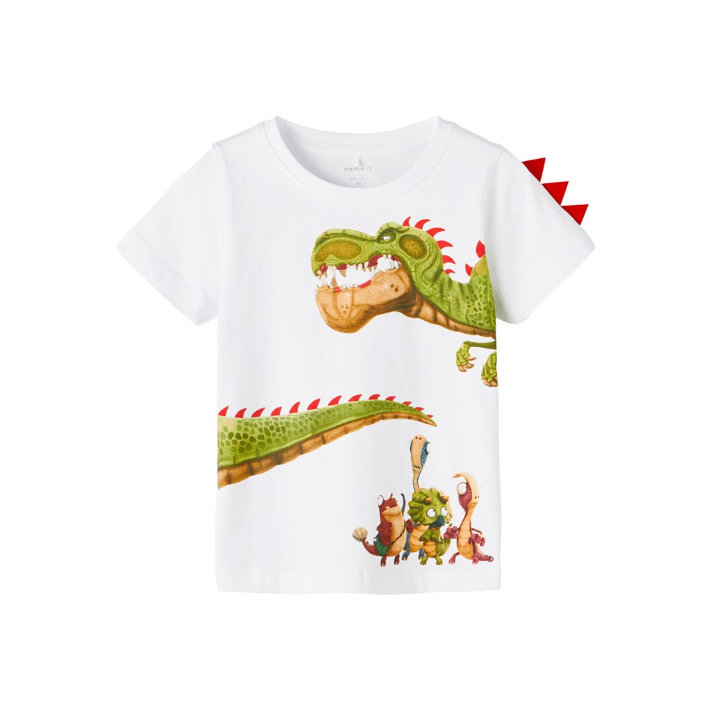 NAME IT Gigantosaurus Tee Maceo Bright White