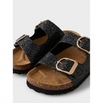 NAME IT Sandaler Flora Black Glitter