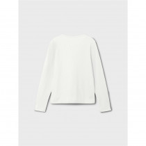 NAME IT Langærmet Bluse Babille Bright White