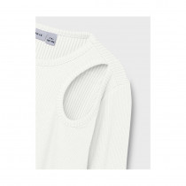 NAME IT Langærmet Bluse Babille Bright White