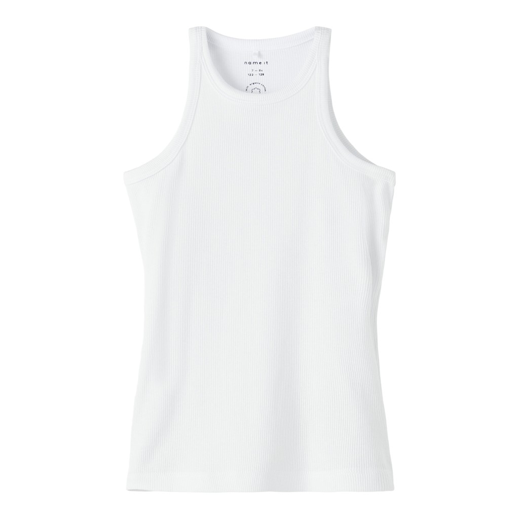 Name It Bright White Slim Top - Str. 7-8y 122/128cm