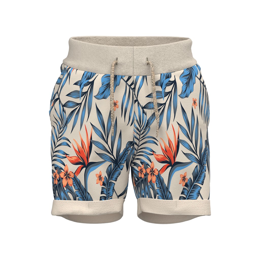 NAME IT Sweat Shorts Vermo Whitecap Gray