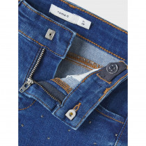 NAME IT Slim Fit Rhinsten Jeans Salli Dark Blue