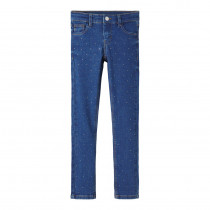 NAME IT Jeans Med Rhinsten Salli Dark Blue Denim