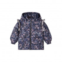 NAME IT Blomstret Puffer Melody Dark Sapphire