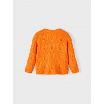 NAME IT Strik Cardigan Lemille Harvest Pumpkin