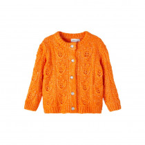 NAME IT Strik Cardigan Lemille Harvest Pumpkin