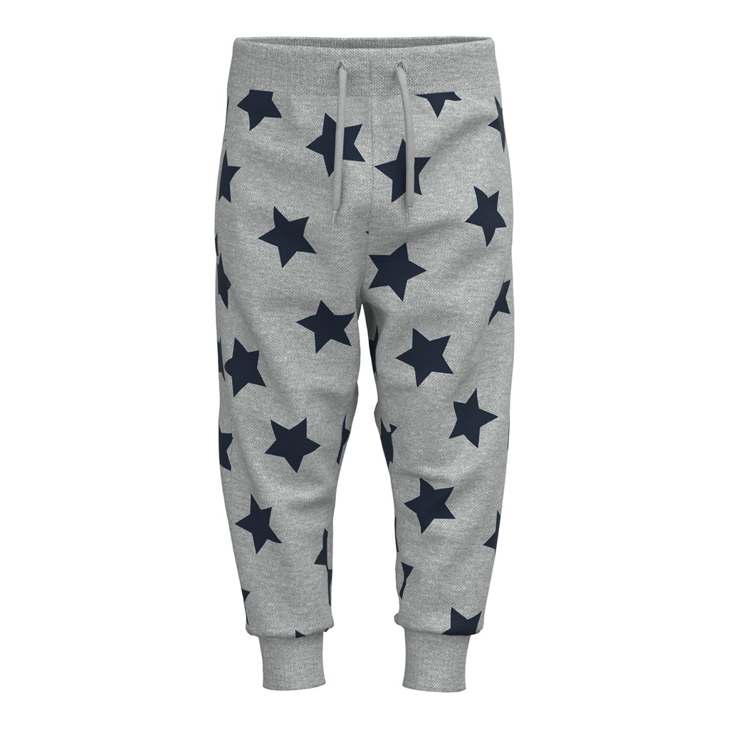 NAME IT Printede Sweatpants Vasimo Grey Melange