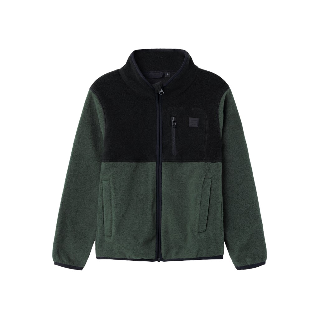 NAME IT Fleece Jakke Meeko Deep Forest