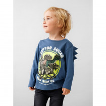 NAME IT Jurassic Langærmet Bluse Jinus Bluefin