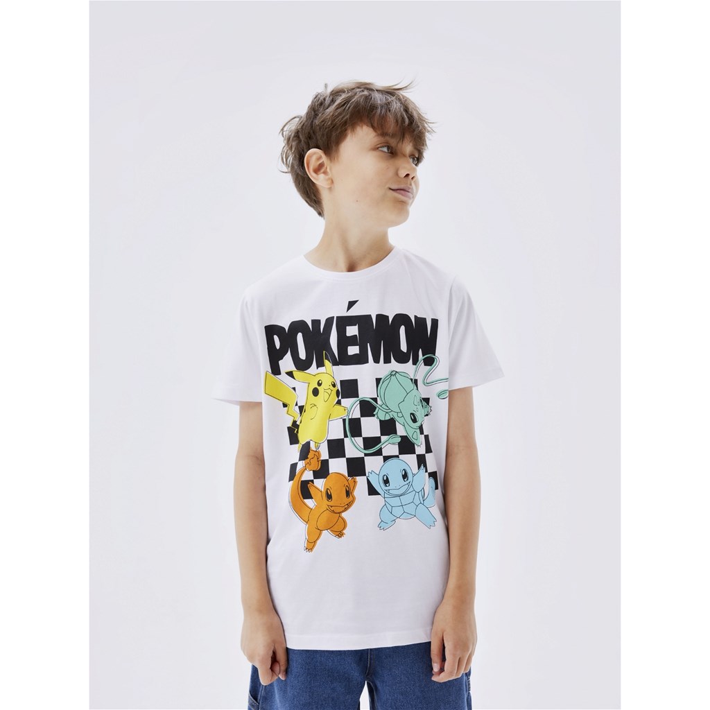 NAME IT Pokemon T-shirt Julin Bright White
