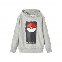 NAME IT Pokermon Sweat Hoodie Jalte Grey Melange