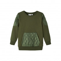 NAME IT Sweatshirt Leslie Rifle Green