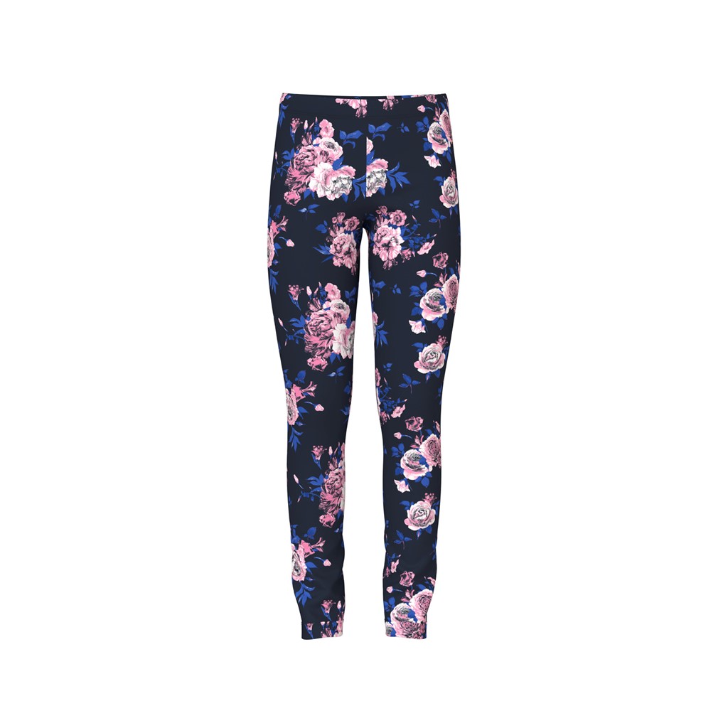 NAME IT Blomstrede Leggings Vivian Dark Sapphire