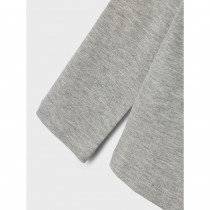 NAME IT Langærmet Rullekrave Bluse Viggo Grey Melange