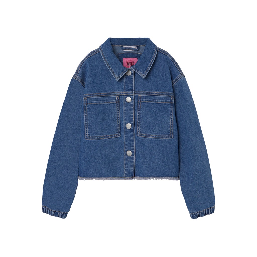 Se NAME IT Denim Jakke Nynne Dark Blue Denim hos Smartkidz.dk