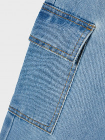 NAME IT Brede Cargo Jeans Rose Light Blue Denim