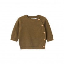NAME IT Baby Strik Cardigan Otter Kangaroo