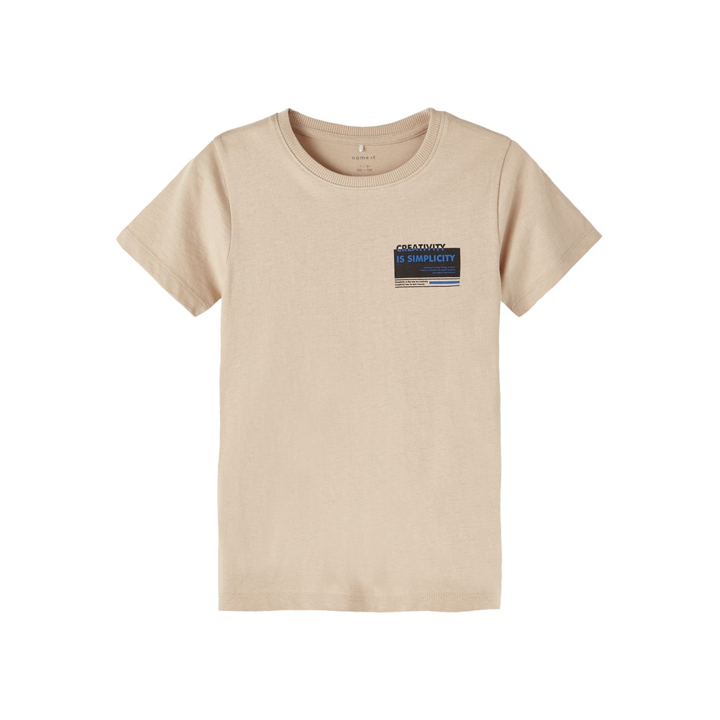 NAME IT Kortærmet T-shirt Frede Oxford Tan