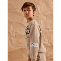 NAME IT Sweatshirt Nolose Oxford Tan