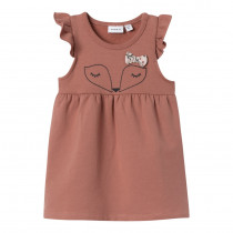NAME IT Sweat Spencer Kjole Onina Light Mahogany