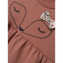 NAME IT Sweat Spencer Kjole Onina Light Mahogany
