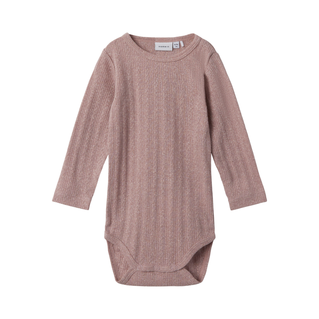 NAME IT Langærmet Body Ohusa Deauville Mauve 