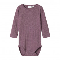 NAME IT Langærmet Glimmer Body Ohusa Arctic Dusk
